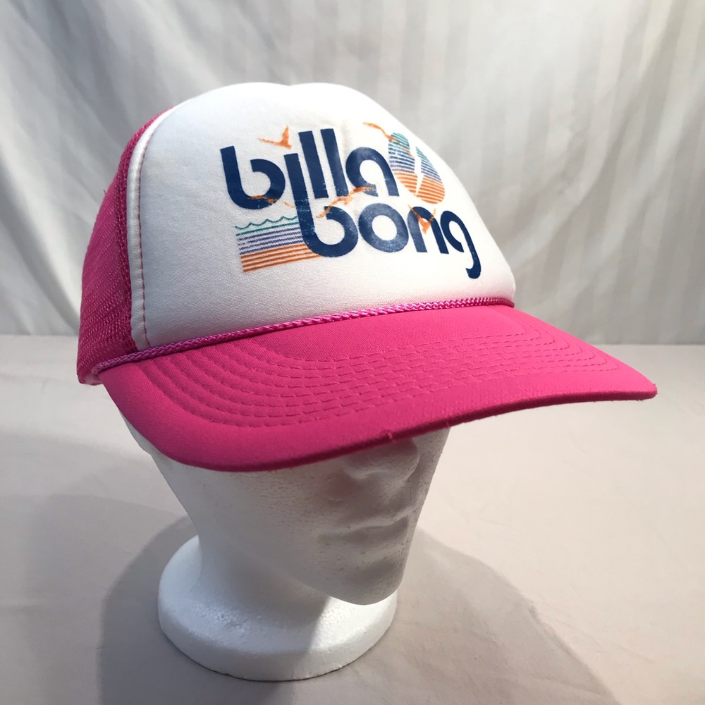 Vintage Billabong Snap Back Neon Pink Otto Hat